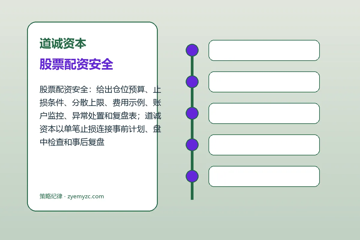 道诚资本费用、账户与退出规则图解